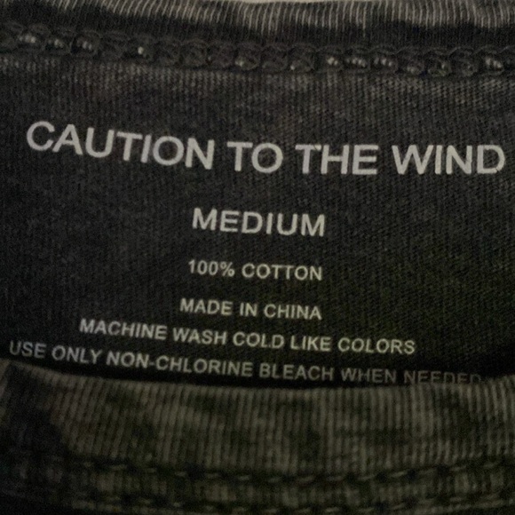Junior’s size Medium T-shirt. Caution To The Wind brand. - Picture 3 of 3